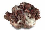 Sparkly Red Quartz Crystal Cluster - Morocco #271786-1